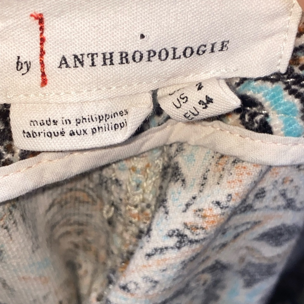 Anthropologie corduroy cropped barrel‎ pants size 2 - Picture 6 of 7